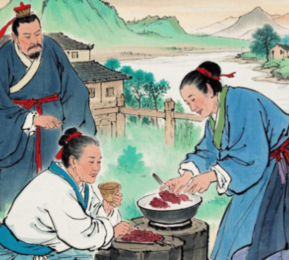 割股充饥:血色孝道下的生存悖论与人性拷问